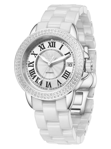 ALAIN ASTER Zegarek kwarcowy w kolorze srebrno-białym