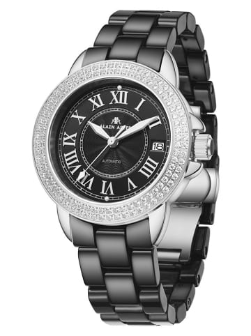 ALAIN ASTER Kwartshorloge zwart/zilverkleurig