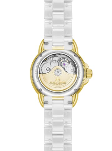 ALAIN ASTER Quarzuhr in Weiß/ Gold