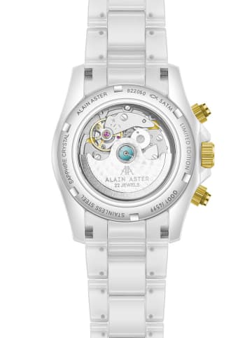 ALAIN ASTER Chronograph in Weiß/ Gold