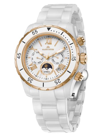 ALAIN ASTER Chronograph in Weiß/ Gold