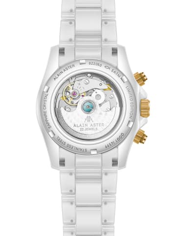 ALAIN ASTER Chronograph in Weiß/ Gold