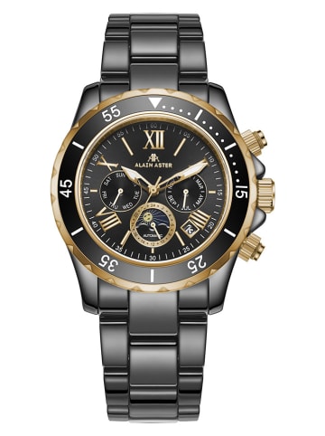 ALAIN ASTER Chronograaf zwart/goudkleurig