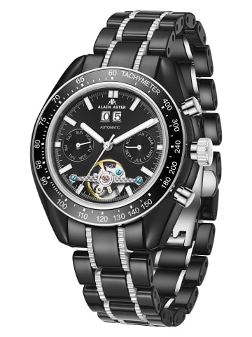 ALAIN ASTER Chronograph in Schwarz/ Silber