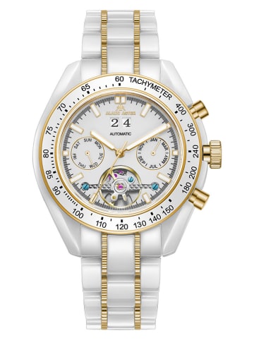 ALAIN ASTER Chronograph in Weiß/ Gold