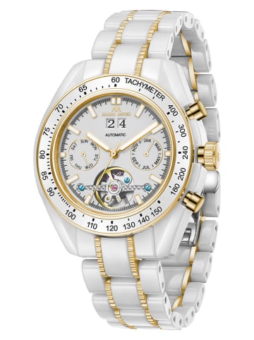 ALAIN ASTER Chronograph in Weiß/ Gold