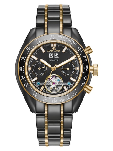 ALAIN ASTER Chronograph in Schwarz/ Gold
