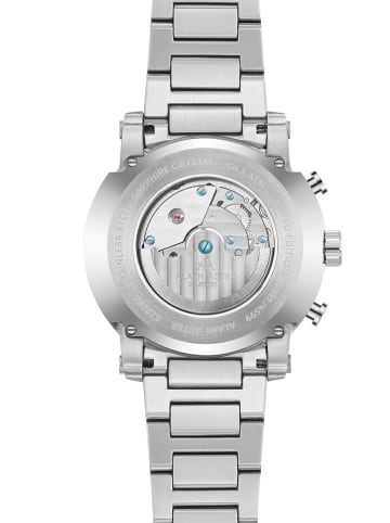 ALAIN ASTER Chronograaf zilverkleurig/blauw