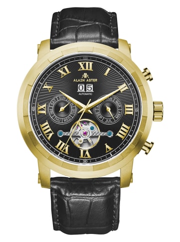 ALAIN ASTER Chronograph in Schwarz/ Gold