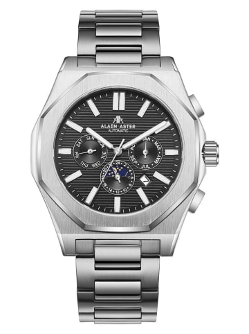 ALAIN ASTER Chronograf w kolorze srebrno-czarnym