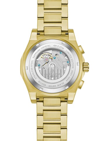 ALAIN ASTER Chronograph in Gold/ Dunkelblau