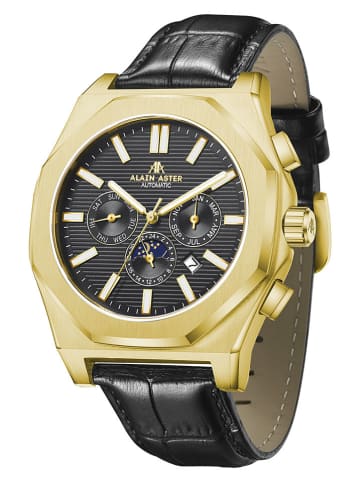 ALAIN ASTER Chronograf w kolorze złoto-czarnym
