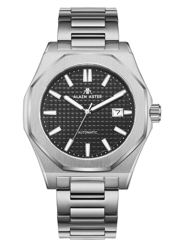 ALAIN ASTER Quarzuhr in Silber/ Schwarz