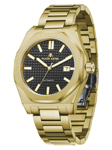 ALAIN ASTER Zegarek kwarcowy w kolorze złoto-czarnym
