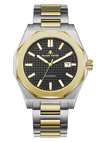 ALAIN ASTER Zegarek kwarcowy w kolorze złoto-srebrno-czarnym