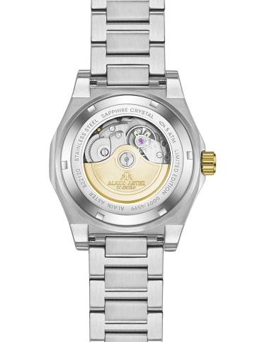 ALAIN ASTER Kwartshorloge zilverkleurig/goudkleurig/zwart