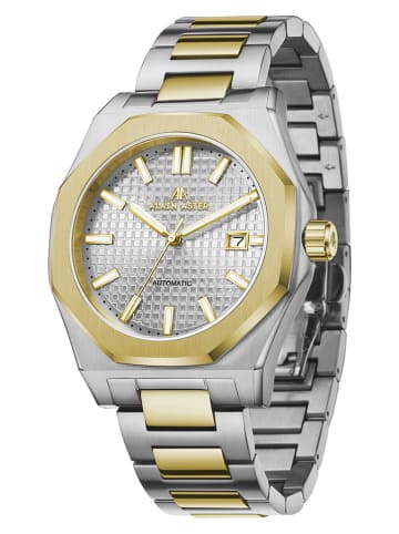ALAIN ASTER Quarzuhr in Silber/ Gold