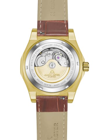 ALAIN ASTER Kwartshorloge bruin/goudkleurig