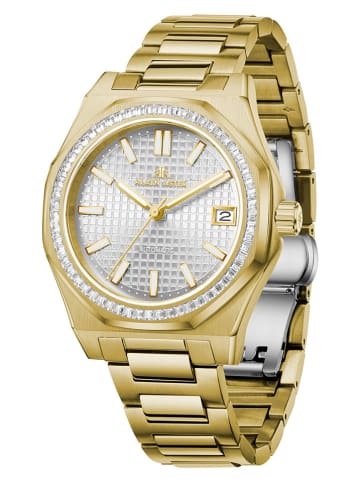 ALAIN ASTER Quarzuhr in Gold/ Silber