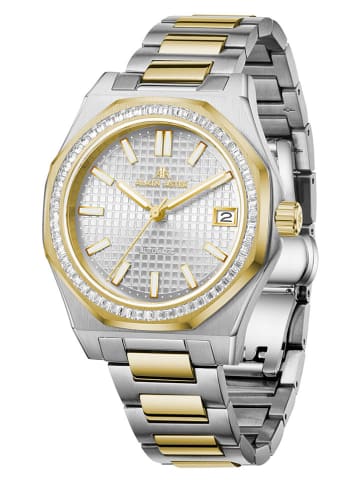 ALAIN ASTER Quarzuhr in Silber/ Gold