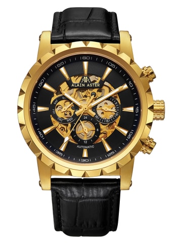 ALAIN ASTER Chronograph in Schwarz/ Gold