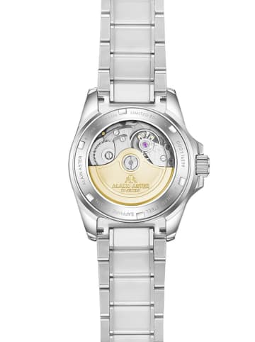 ALAIN ASTER Kwartshorloge zilverkleurig/wit