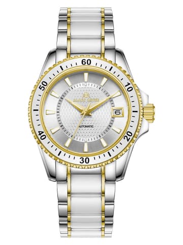 ALAIN ASTER Kwartshorloge zilverkleurig/goudkleurig/wit