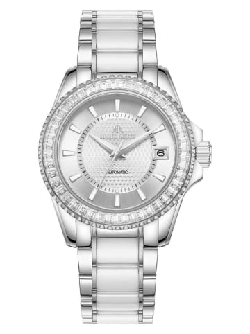 ALAIN ASTER Kwartshorloge zilverkleurig/wit