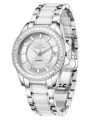 ALAIN ASTER Kwartshorloge zilverkleurig/wit