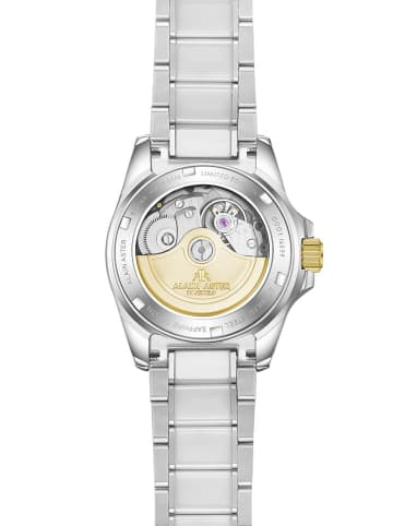 ALAIN ASTER Quarzuhr in Silber/ Weiß/ Gold