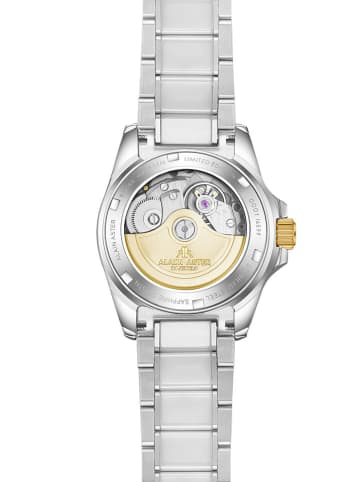 ALAIN ASTER Quarzuhr in Silber/ Weiß/ Gold