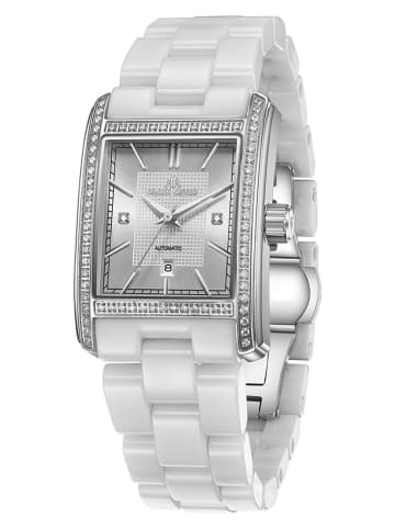 ALAIN ASTER Zegarek kwarcowy w kolorze srebrno-białym