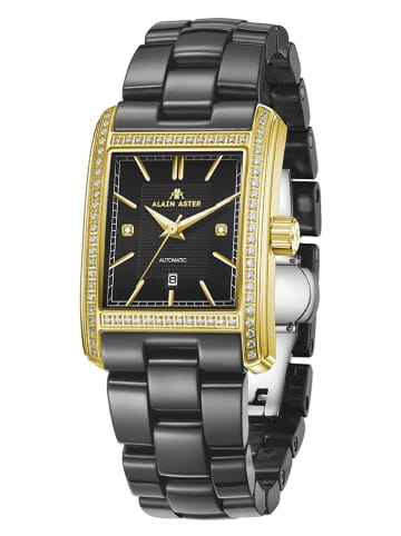 ALAIN ASTER Zegarek kwarcowy w kolorze złoto-czarnym