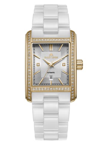 ALAIN ASTER Quarzuhr in Weiß/ Gold