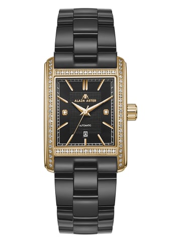 ALAIN ASTER Zegarek kwarcowy w kolorze złoto-czarnym