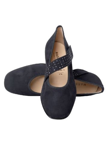 HASSIA Leren ballerina's met bandje "Cordoba" donkerblauw