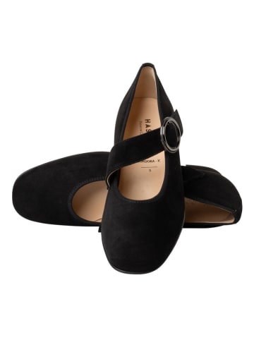 HASSIA Leder-Spangenballerinas "Cordoba" in Schwarz