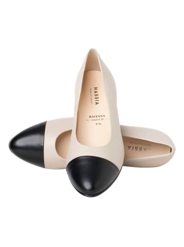 HASSIA Leder-Pumps "Ravenna" in Beige