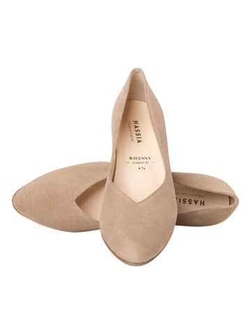 HASSIA Leder-Pumps "Ravenna" in Beige