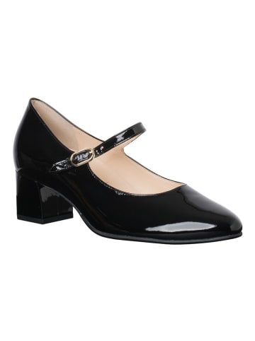 HASSIA Leren pumps met riempje "Ravenna" zwart