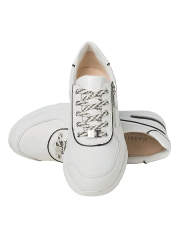 HASSIA Leren sneakers "Bordeaux" wit