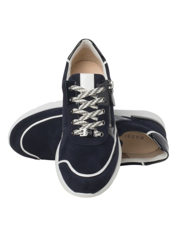 HASSIA Leren sneakers "Bordeaux" donkerblauw