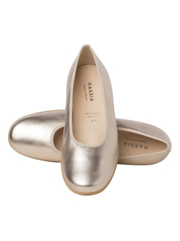 HASSIA Leder-Ballerinas "Pescara" in Gold