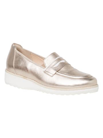 HASSIA Leren mocassins "Sevilla" goudkleurig