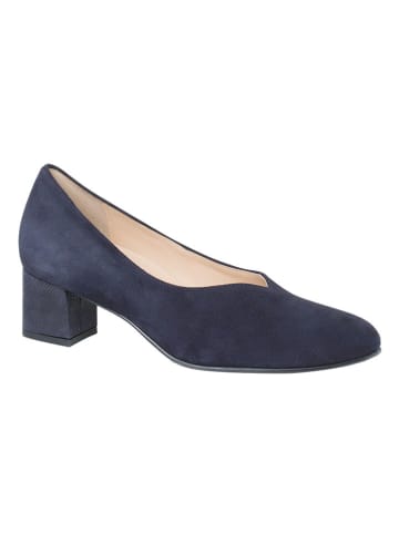 HASSIA Leren pumps "Capri" donkerblauw