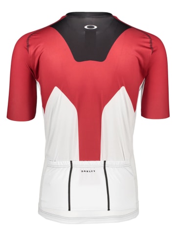 Oakley Fahrradtrikot "Colorblock" in Schwarz/ Rot