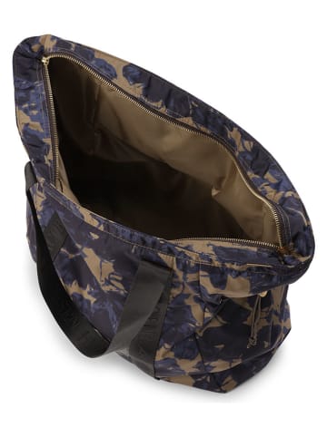 Ilse Jacobsen Shopper donkerblauw/lichtbruin - (B)50 x (H)50 cm