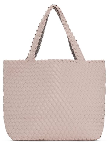 Ilse Jacobsen Dwustronny shopper bag w kolorze beżowo-szarym - 46 x 38 cm