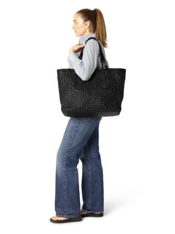 Ilse Jacobsen Shopper in Schwarz - (B)51 x (H)36 cm