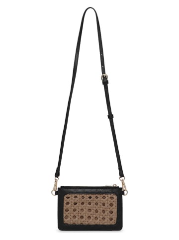 Ilse Jacobsen Umhängetasche in Schwarz/ Beige - (B)20 x (H)14 cm